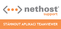 Odkaz stáhne aplikaci Team Viewer pro Nethost vzdálenou podporu