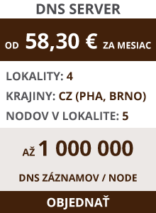 DNS server objednávka